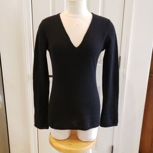 Minnie Rose cashmere flare sleeve size Small